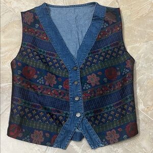 Vintage St. Michael Marks & Spencer Patterned Vest